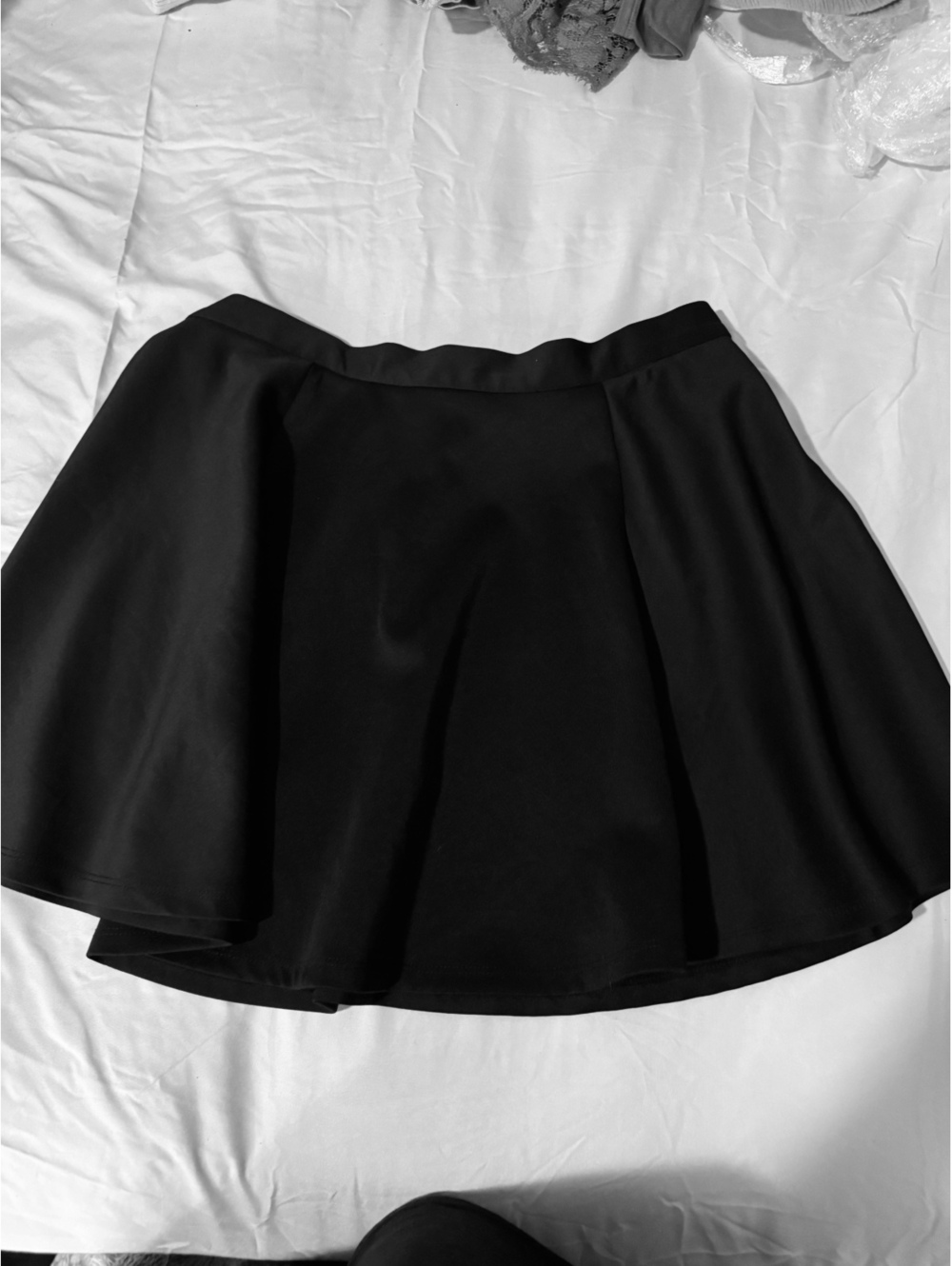 Venus Black Flared Skater Mini Skirt - Size L